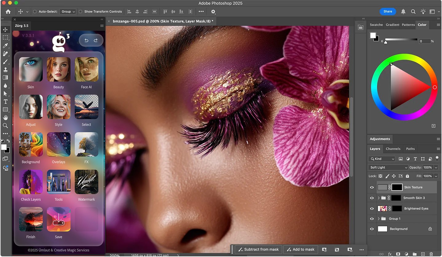 Retouching Panel Photoshop